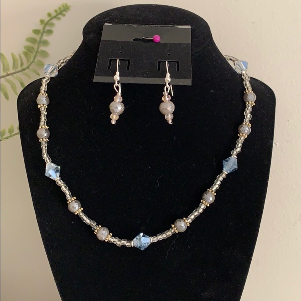 Necklace and earrings